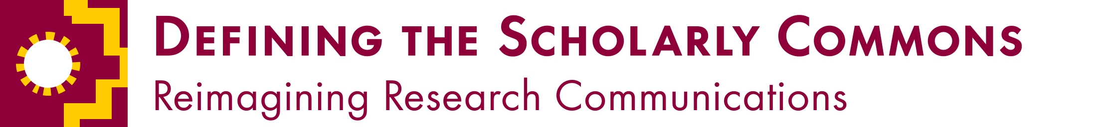 Defining the Scholalry Commons logo